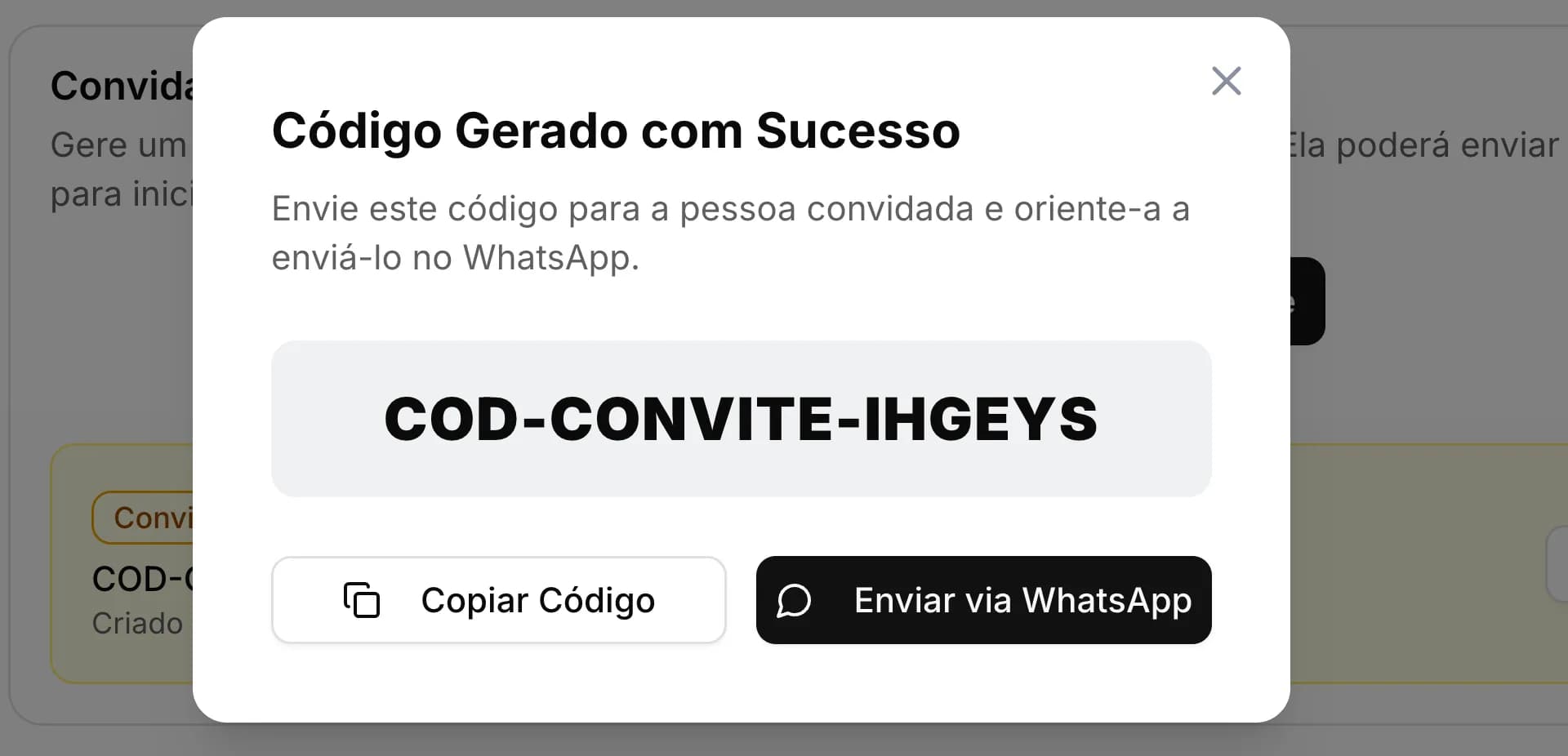 Compartilhe sua conta com quem quiser